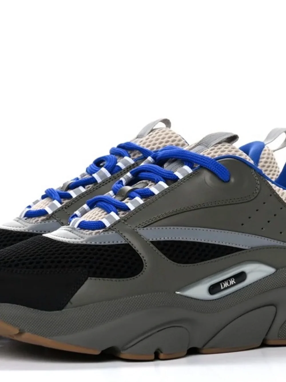 NEW! MEN’s CHRISTIAN DIOR Technical Mesh Calfskin Mens B22 Sneakers US 7